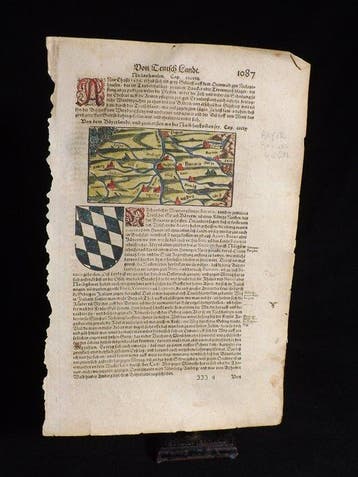 Sebastian Münster - Cosmographia – Bavaria (Bäyerland),
