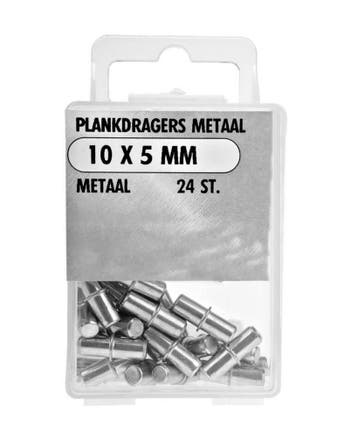 Doosje met 24 plankdragers, metalen pinnen, 5x10 mm, Ophalen of Verzenden, Nieuw