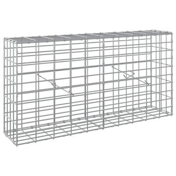 vidaXL Gabion met 5 mm Draad en 5x10 cm Gaas 100x20x50 cm, Verzenden, Nieuw, IJzer