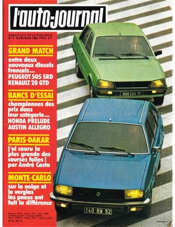 1980 LAUTO-JOURNAL MAGAZINE 03 FRANS, Nieuw, Author