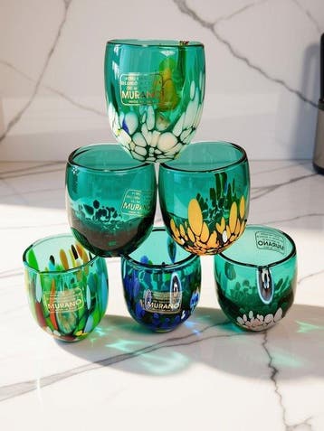 MurArt - Drinkset (6) - Glas - Murrine Millefiori