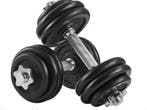 Complete Dumbbell Set 30kg – 2-in-1 Halters en Barbell, Sport en Fitness, Fitnessmaterialen, Verzenden, Nieuw