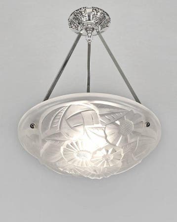 Degué - French art deco pendant light - Kroonluchter -, Antiek en Kunst