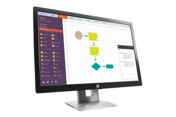 HP EliteDisplay E242 Zwart, Computers en Software, Monitoren, Ophalen of Verzenden, Zo goed als nieuw, HP