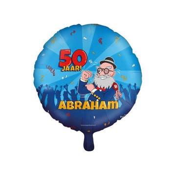 Foil Balloon cartoon  50 jaar Abraham, Verzenden, Nieuw, Feestartikel, Abraham of Sarah