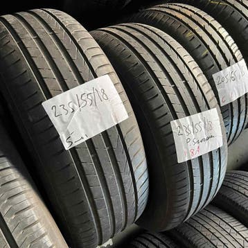 2 x Pirelli Sottozero 235-55-18 Zomerbanden 5mm, 18 inch, Gebruikt, Ophalen of Verzenden, 235 mm