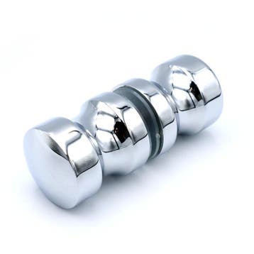Douchedeurknop 751 rond 40mm - Chroom, Doe-het-zelf en Verbouw, Glas en Ramen, Ophalen of Verzenden, Nieuw