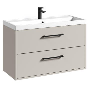 Badkamermeubel Florence 01 80 x 40 cm – Beige, Verzenden, Nieuw, Wastafelkast