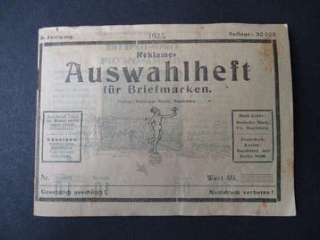 Duitse Rijk 1923 - verschoven druk, Postzegels en Munten, Postzegels | Europa | Duitsland, Gestempeld