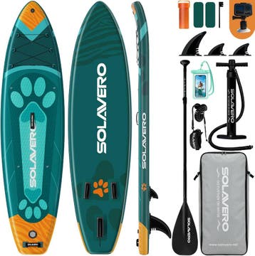 Sup Board - Opblaasbaar Paddle Board - 200 kg - Blauw/Oranje, Verzenden, Zo goed als nieuw