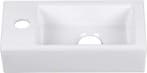 Wastafel - Keramiek - Hangend - 37x18,5 cm - Wit - HOROW, Verzenden, Zo goed als nieuw