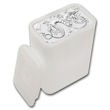 Tube (leeg) Rectangle dragon 1 oz zilver, Verzenden, Losse munt, Zilver
