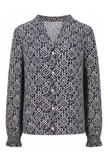 Only Carmakoma Blouse in maat 46 Blauw, Kleding | Dames, Only Carmakoma, Verzenden, Zo goed als nieuw, Blauw