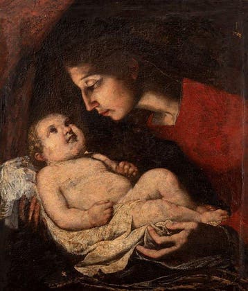 Gherardo delle Notti (1592-1656), Kring van - Madonna and, Antiek en Kunst