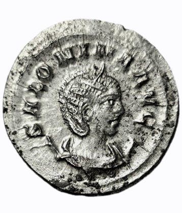 Romeinse Rijk. Salonina (Augusta, 254-268 n.Chr.)., Postzegels en Munten