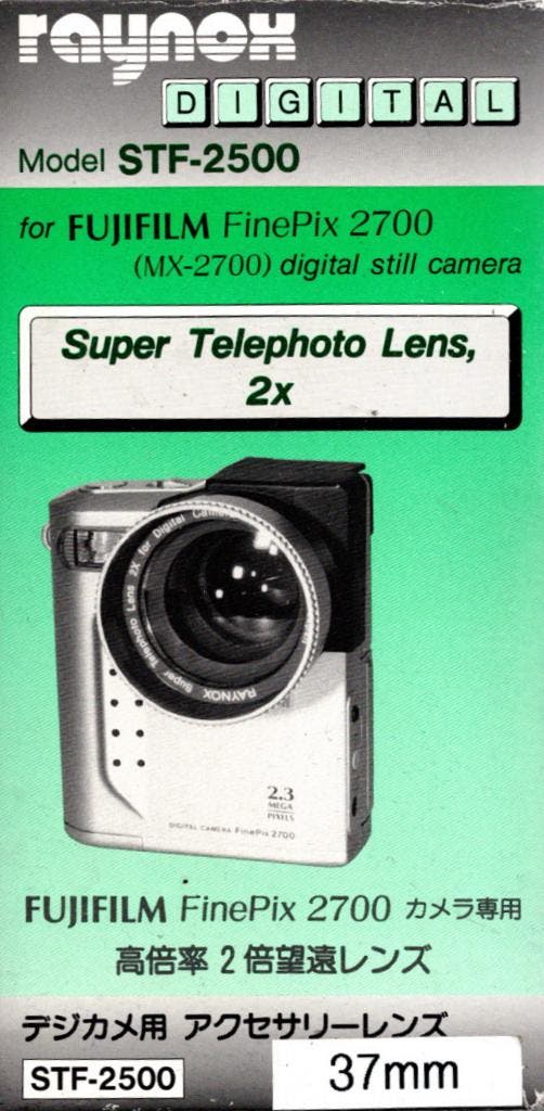 Raynox Super Telephoto Lens 2× voor Fujifilm FinePix 2700 –, Audio, Tv en Foto, Fotografie | Fotostudio en Toebehoren, Nieuw, Verzenden
