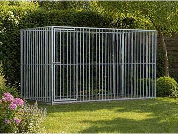 Veiling - Stalen hondenkennel verzinkt - 200x300x184 cm, Nieuw