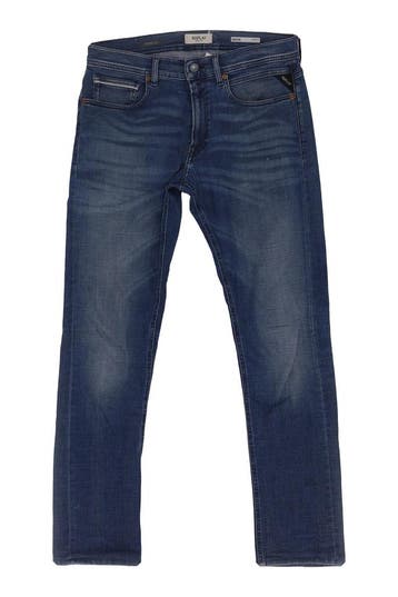 Replay Broek in maat W32 L34 Blauw, Kleding | Heren, Verzenden, Zo goed als nieuw, Blauw, Replay