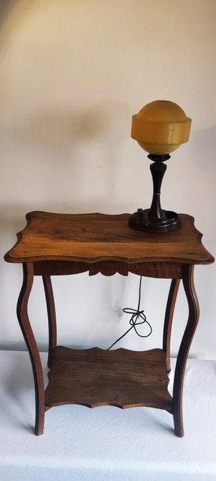 Bijzettafel - Vintage houten Art Nouveau/Jugenstill