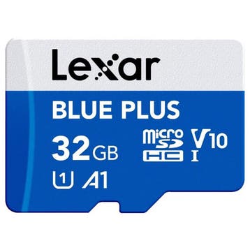 Lexar MicroSDHC Blue Plus UHS-I 32GB V10 Read 100MB/s With, Ophalen of Verzenden, Nieuw, Overige typen, Overige merken