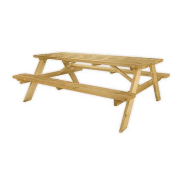 Picknicktafel Deluxe 210 x 70 cm, Tuin en Terras, Picknicktafels, Verzenden, Nieuw, Hout