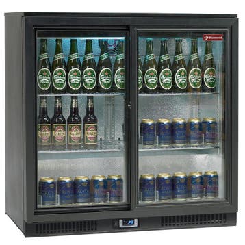 Flessenkoeler geventileerd "Back Bar", 2 schuifdeuren, Zakelijke goederen, Horeca | Keukenapparatuur, Verzenden, Nieuw in verpakking