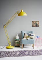 Staande lamp - Staal - 190 cm - Geel