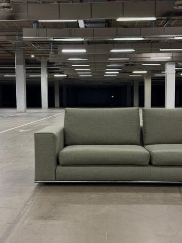 Minotti Hamilton | Linnen | NIEUWSTAAT + Garantie, Huis en Inrichting, Banken | Bankstellen, 100 tot 125 cm, Stof, Driepersoons