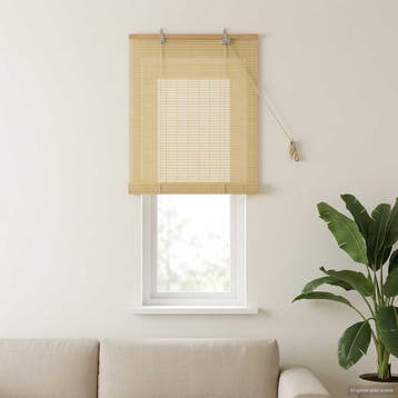 vidaXL Rolgordijn Naturel 50 x 160 cm Bamboe, Verzenden, Nieuw, Bruin