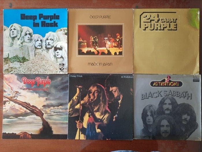 Deep Purple, Cheap Trick, Black Sabbath - 6 x classic albums, Cd's en Dvd's, Vinyl Singles