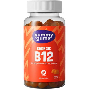 Yummygums  B12 Energie Gummies  60 Gummies, Verzenden, Nieuw