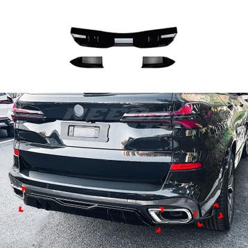 Diffuser Extension With Rear Side Splitters Voor BMW X5 G05, Ophalen of Verzenden, Nieuw