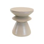 Louis bijzettafel metaal ø36x39,5cm - licht grijs, Huis en Inrichting, Stoelen, Ophalen of Verzenden, Nieuw