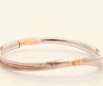 Georg Jensen - Armband - 15 karaat Zilver, Geel goud - Minas