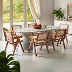 Eetkamerstoel Lizzy met Weens vlechtwerk in boho-stijl - don, Huis en Inrichting, Stoelen, Verzenden, Nieuw