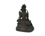 Een bronzen Wenshu beeld, China, 19e/20e eeuw