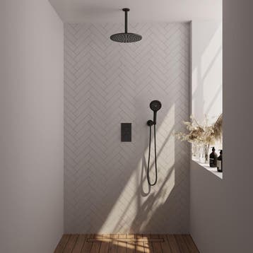 Brauer Black Carving Thermostatische Regendoucheset Inbouw -, Ophalen of Verzenden, Nieuw