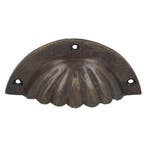 Komgreep schelp massief messing antiek, Verzenden, Nieuw