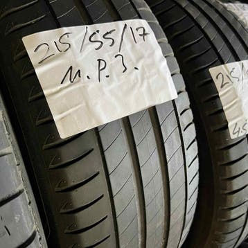 2 x Michelin Primacy 3 215-55-17 Zomerbanden 4,5mm, 17 inch, Ophalen of Verzenden, Band(en), Personenwagen