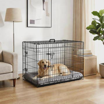 36 Inch Metalen Hondenkennel - Inklapbaar, Dubbele Deuren &, Verzenden, Nieuw