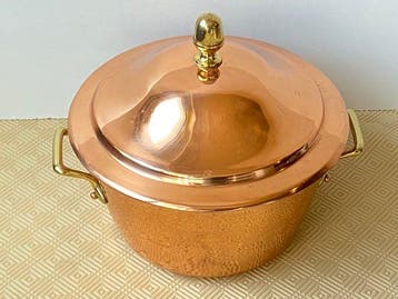 Villedieu - Braadpan - Koper met tinlaag