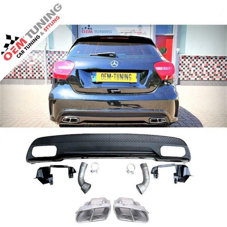 W176 AMG A45 | look diffuser | 2012-2015 | AMG | A-Class |, Auto-onderdelen, Carrosserie en Plaatwerk, Nieuw, Mercedes-Benz, Voor