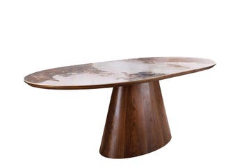 UNIEKE eettafel 160-200 cm, uitschuifbaar, met keramisch, Ophalen of Verzenden, Nieuw