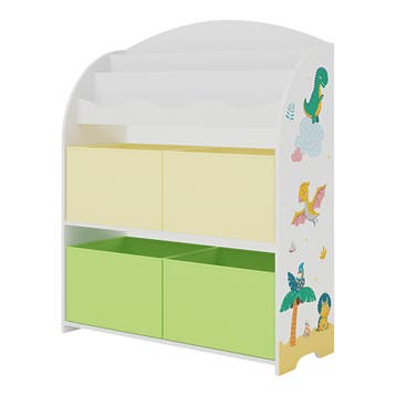 Kinderboekenkast Orust opbergkast 97,5x82,5x29,5 cm dinosaur, Verzenden, Nieuw
