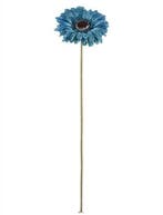 Gerbera 53 cm Teal Zijden bloemen / st, Ophalen of Verzenden, Nieuw