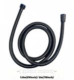 Zwarte RVS Doucheslang met Universele G1/2 Aansluiting, Verzenden, Nieuw