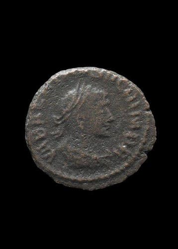 Oud-Romeins Brons Antoninianus van Vabalathus en Aurelian