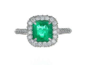 Zonder minimumprijs - Ring - 18 karaat Witgoud - 1.46ct. tw., Nieuw