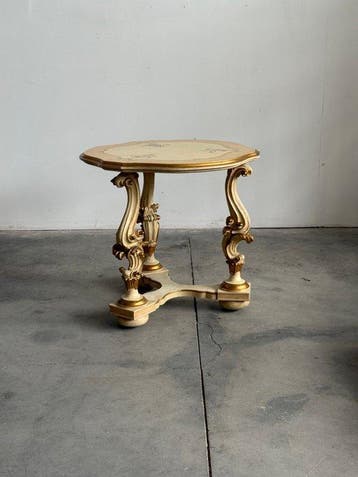 Bijzettafel - Hout - klassieke Venetiaanse stijl, Antiek en Kunst