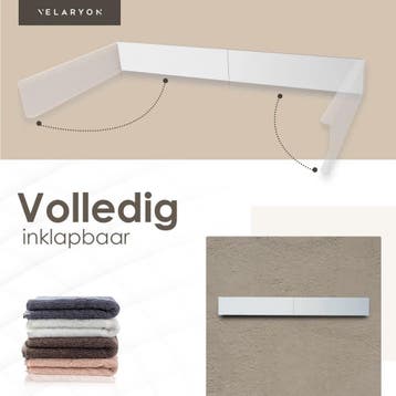 Velaryon Wanddroogrek 80cm wit, Ophalen of Verzenden, Nieuw